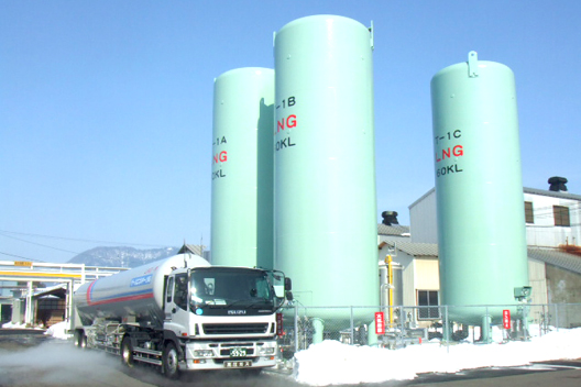 LNG-fired boiler equipment at the Takefu Plant