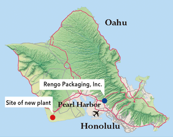 Location of Rengo Packaging and site of new plant