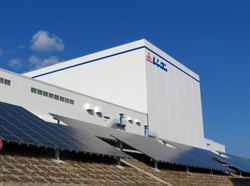 One of Japan's largest rack-type, seismic isolated automatic warehouses