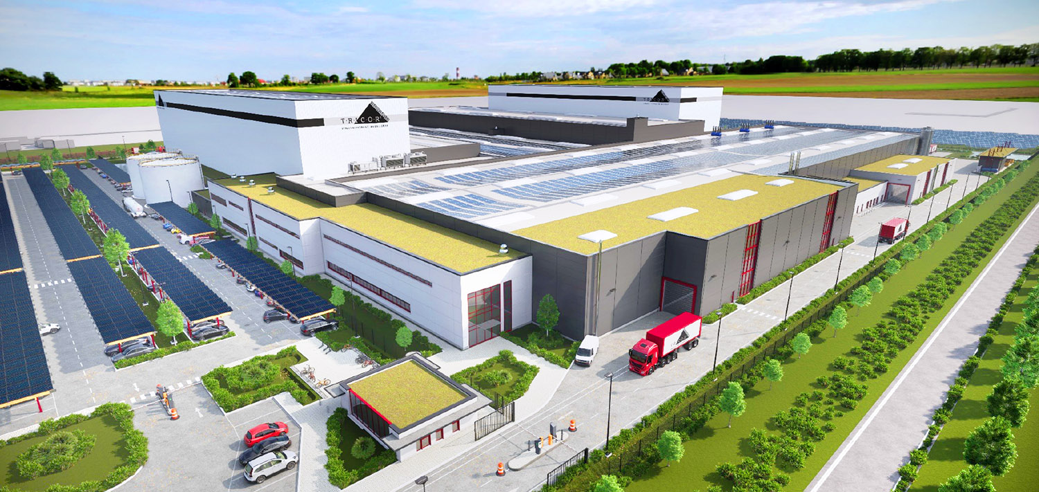Conceptual image of new plant on completion