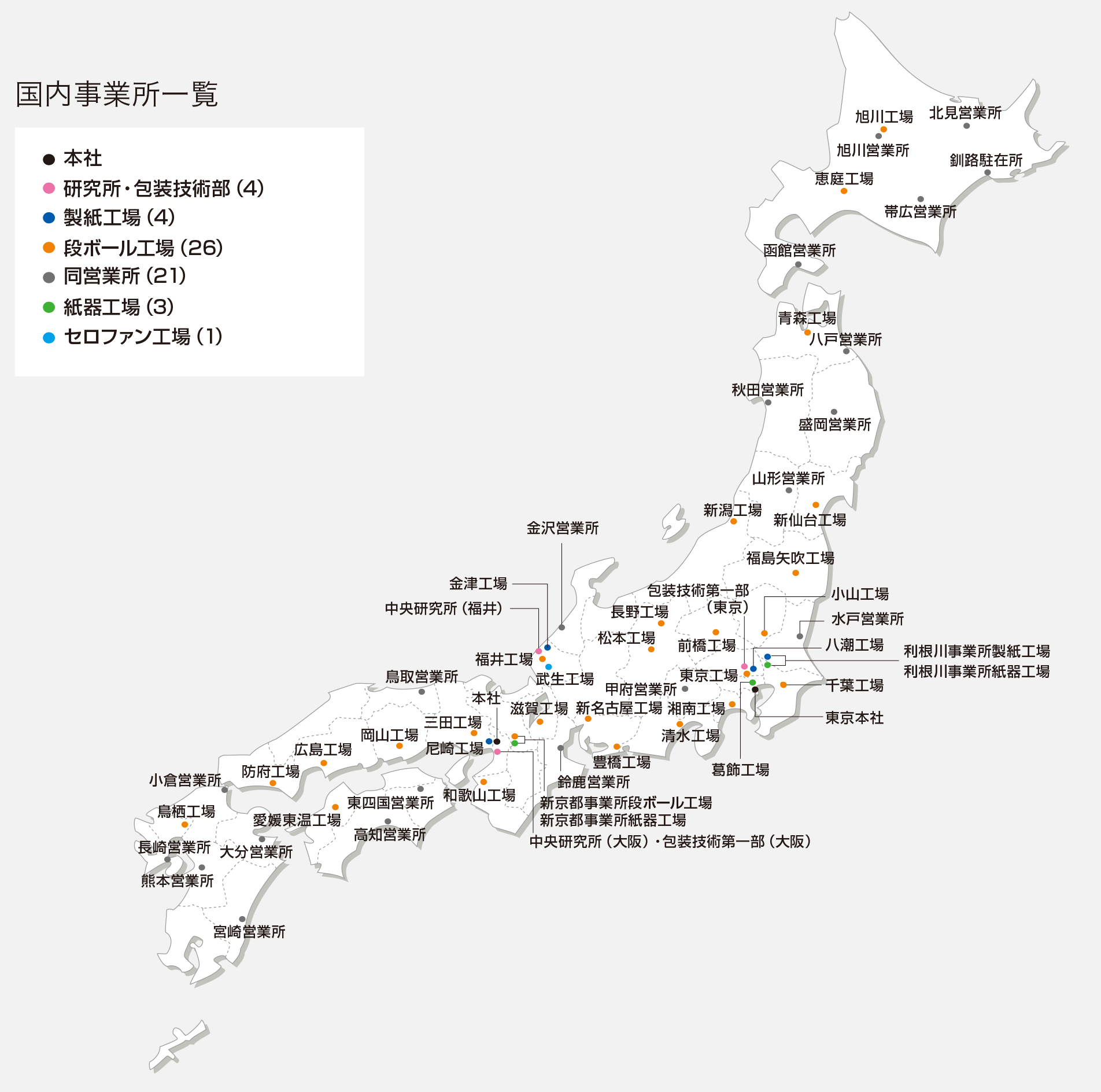 国内事業所一覧