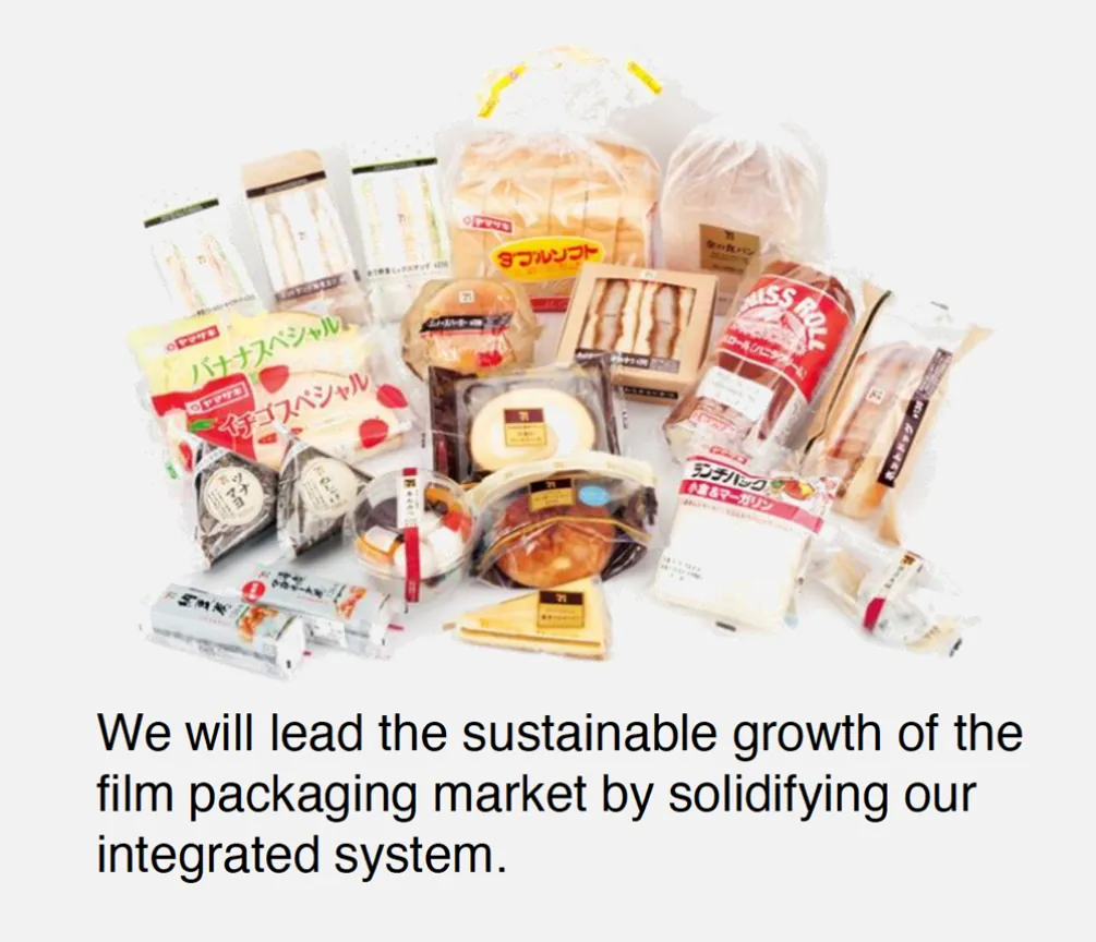 We will lead the sustainable growth of the film packaging market by solidifying our integrated system.