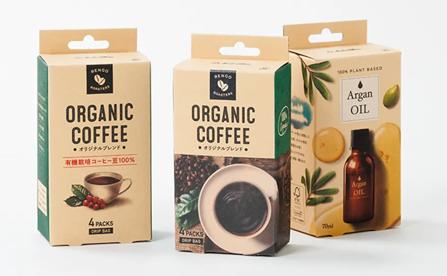 Designed paper packaging