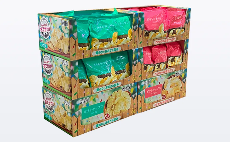 Corrugated display stands