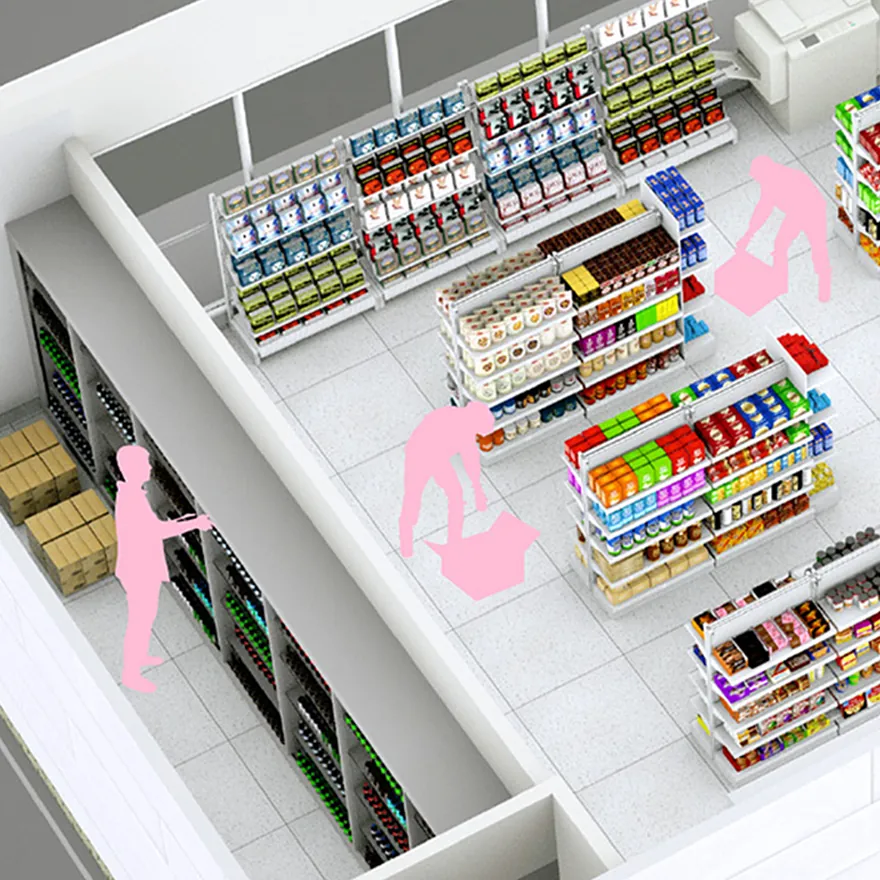 Unpacking and displaying products