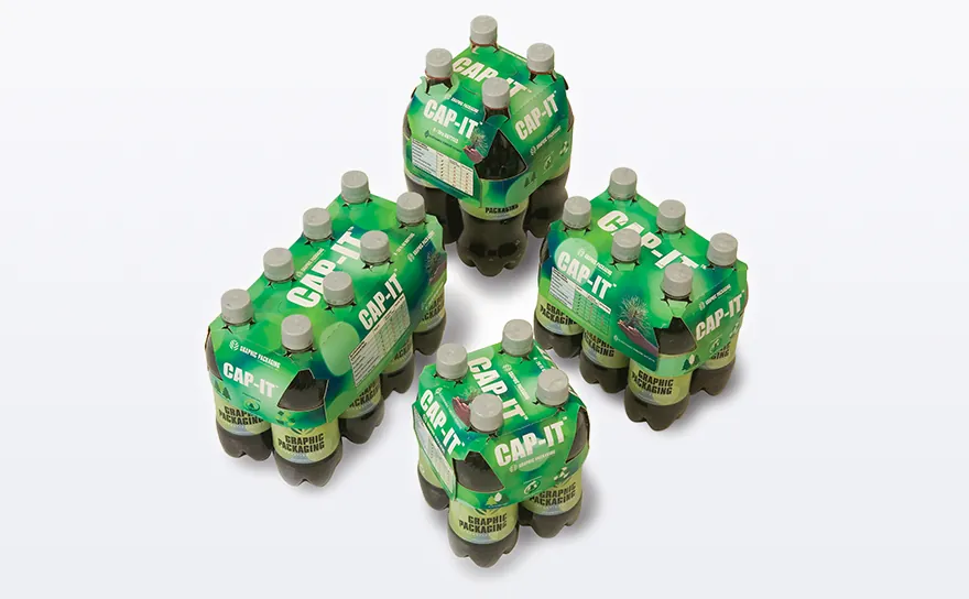 Cap-it paperboard multipack carrier