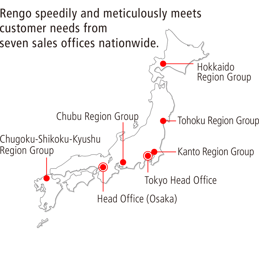 Nationwide sales offices and manufacturing sites