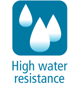 High water resistance