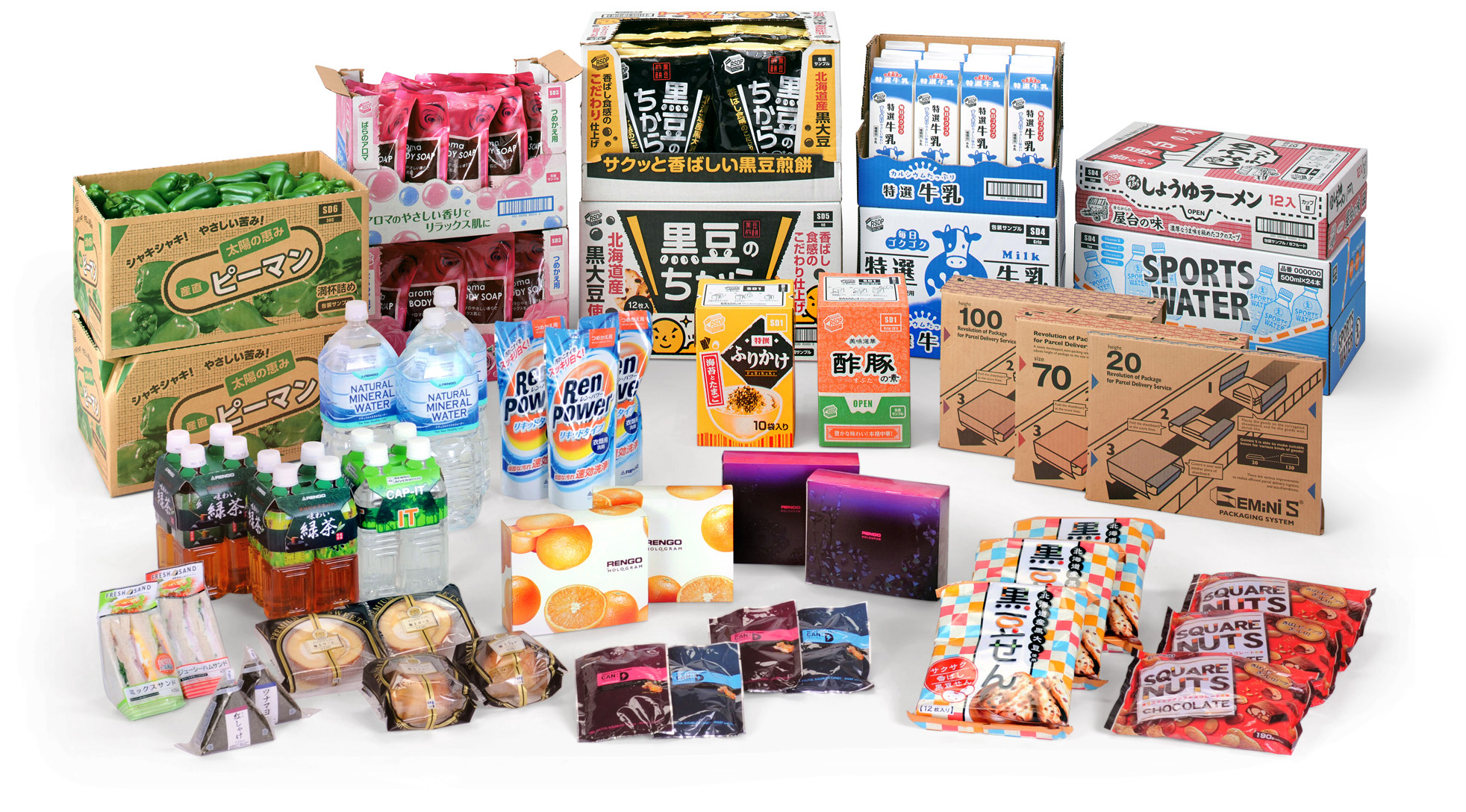 General Packaging Industry (GPI) Rengo is a one-stop proposer and provider of everything related to packaging
