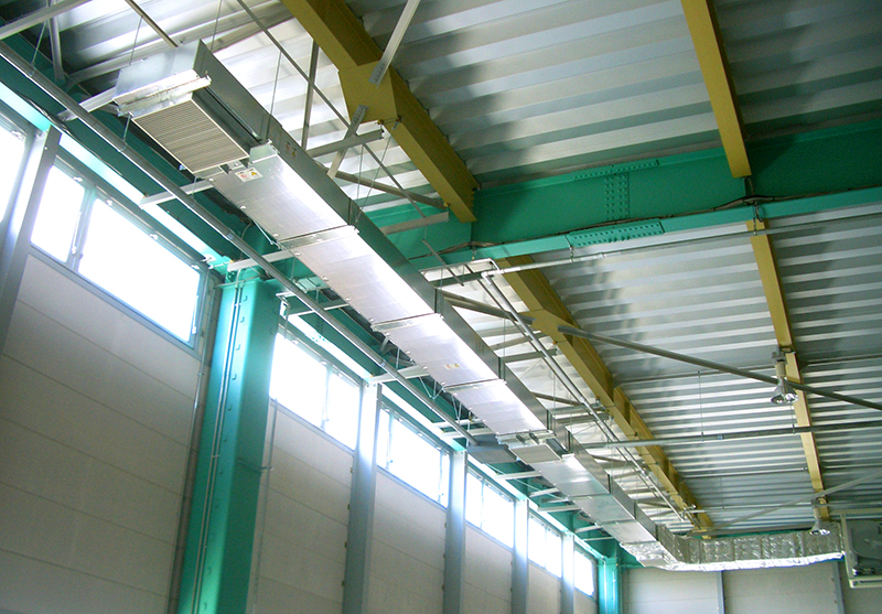 Corru-Air Duct installed in a plant