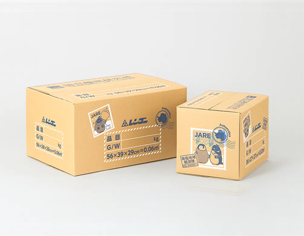 Corrugated boxes provided for Antarctic expedition supplies
