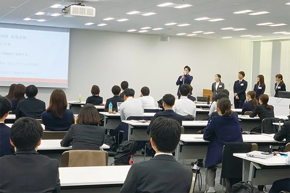 New employees attending a training session