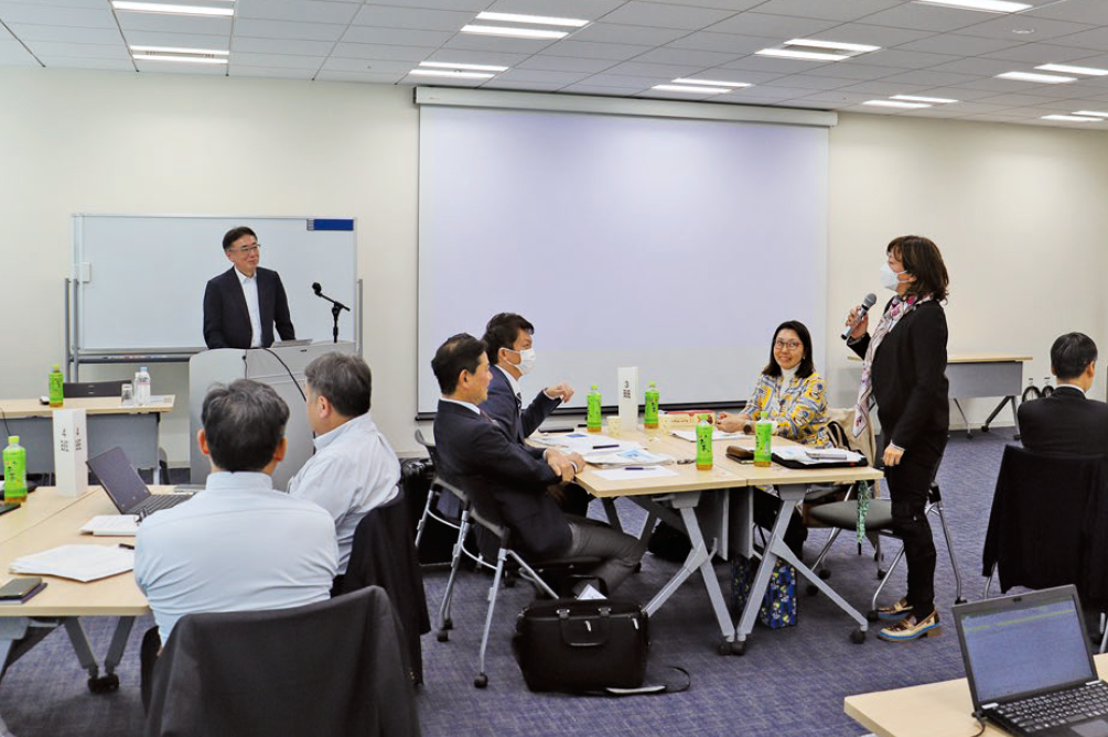 Interaction during a training session