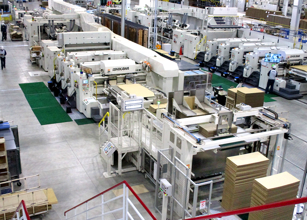 Box making area during renovation