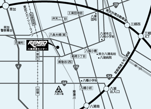 八潮流通センター地図