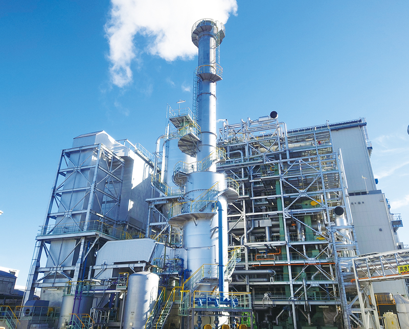八潮工場 木質チップバイオマスボイラ発電設備