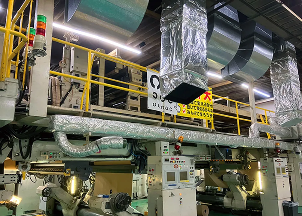 工場内の空調設備